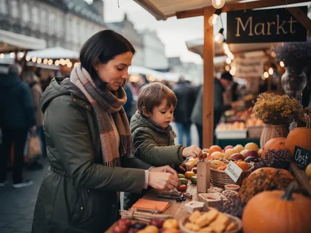 Bauernmarkt und Weinfest auf dem Tibarg