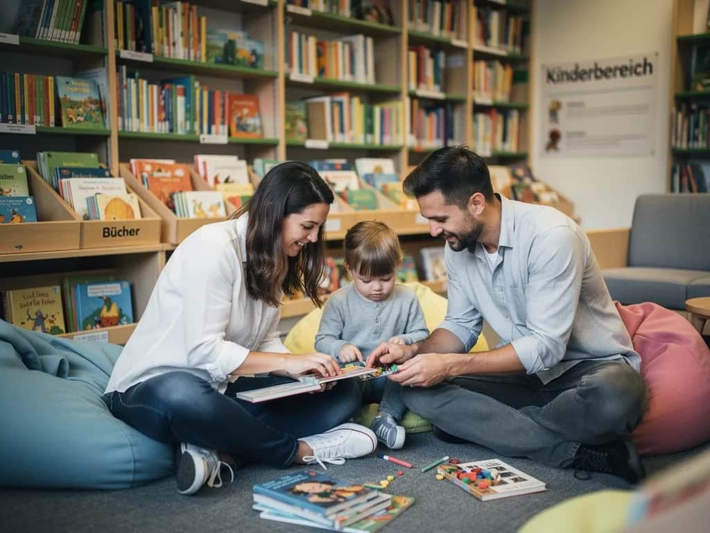 Glitzer Tattoos in der Bücherhalle Eimsbüttel