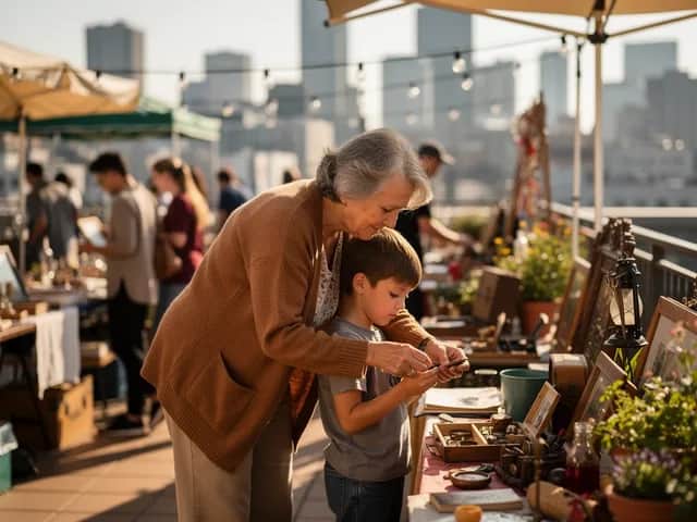 Rooftop Flohmarkt über den Dächern der Osterstraße