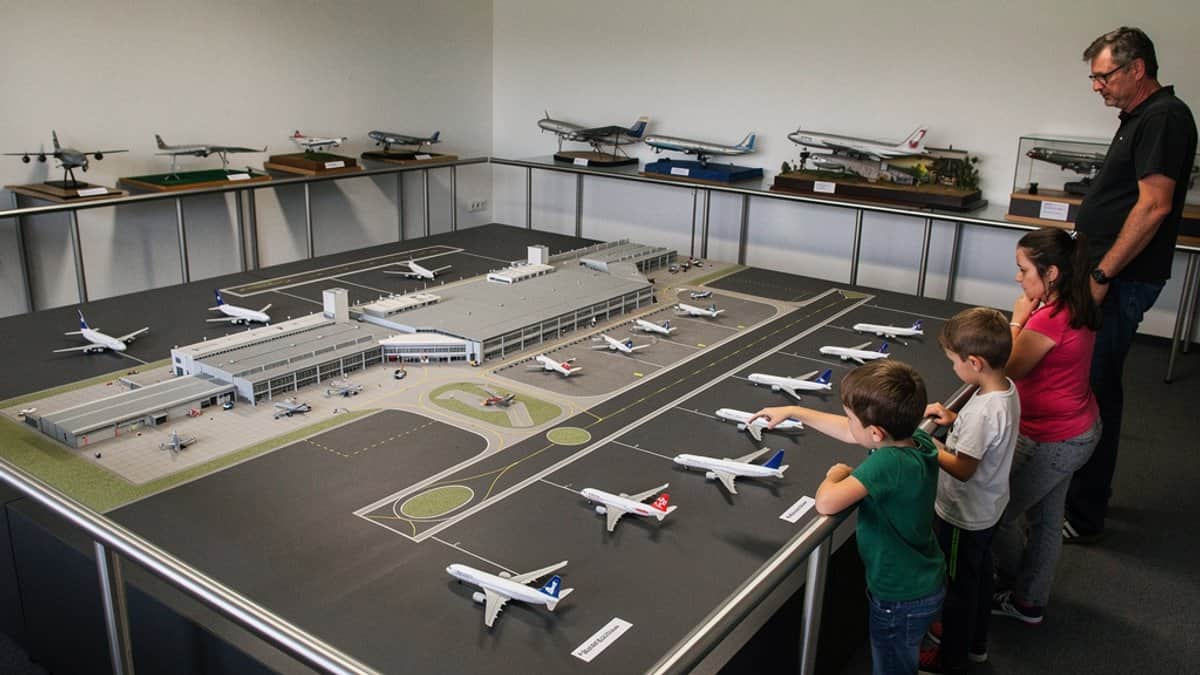 Flughafen-Modellschau
