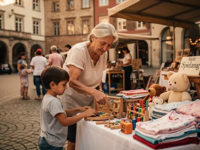 Kinderflohmarkt auf dem Tibarg