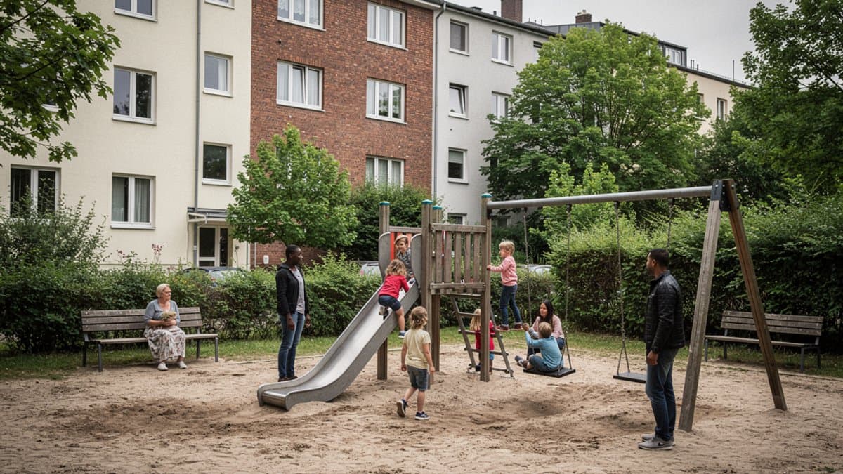 KI-generiertes Bild zu Spielplatz Grandweg