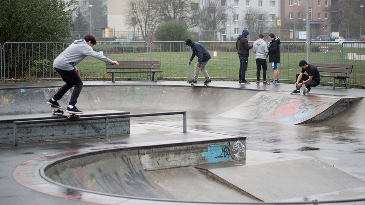 KI-generiertes Bild zu Skateanlage Hammenmacherstieg