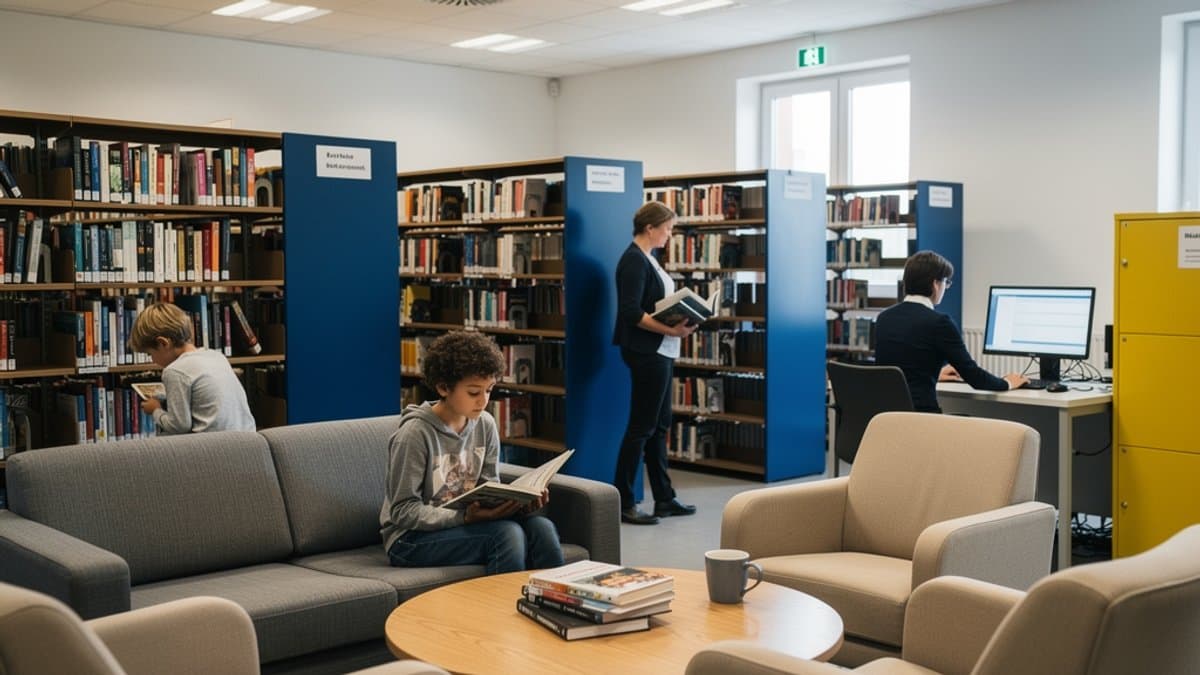 KI-generiertes Bild zu Bücherhalle Jenfelder Au