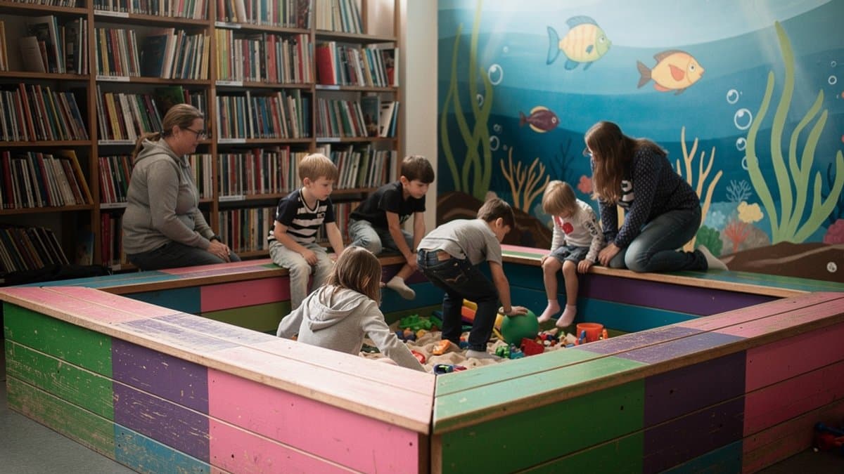 KI-generiertes Bild zu Bücherhalle Neuallermöhe