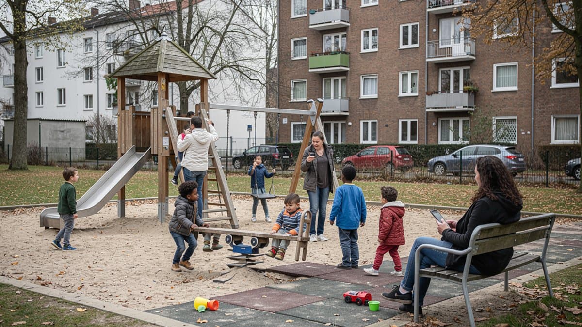 KI-generiertes Bild zu Spielplatz Alter Elbpark