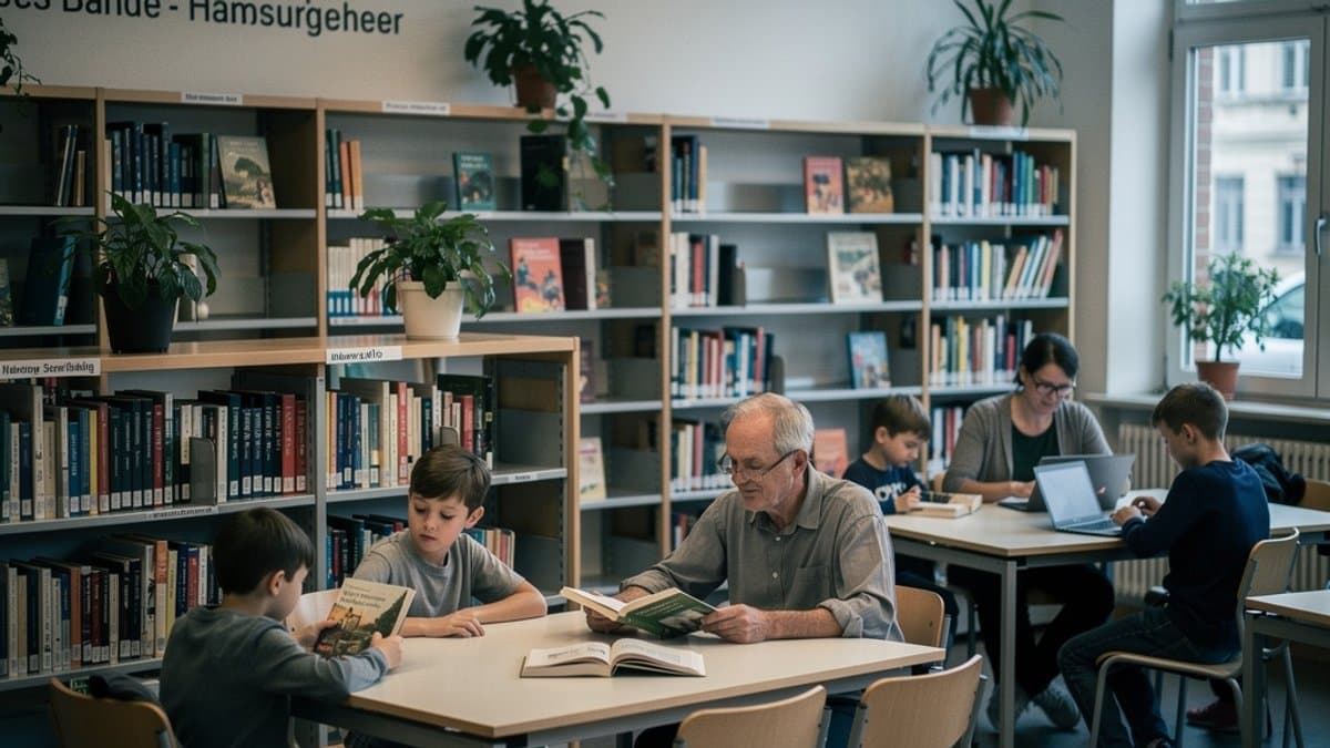 KI-generiertes Bild zu Bücherhalle Osdorfer Born