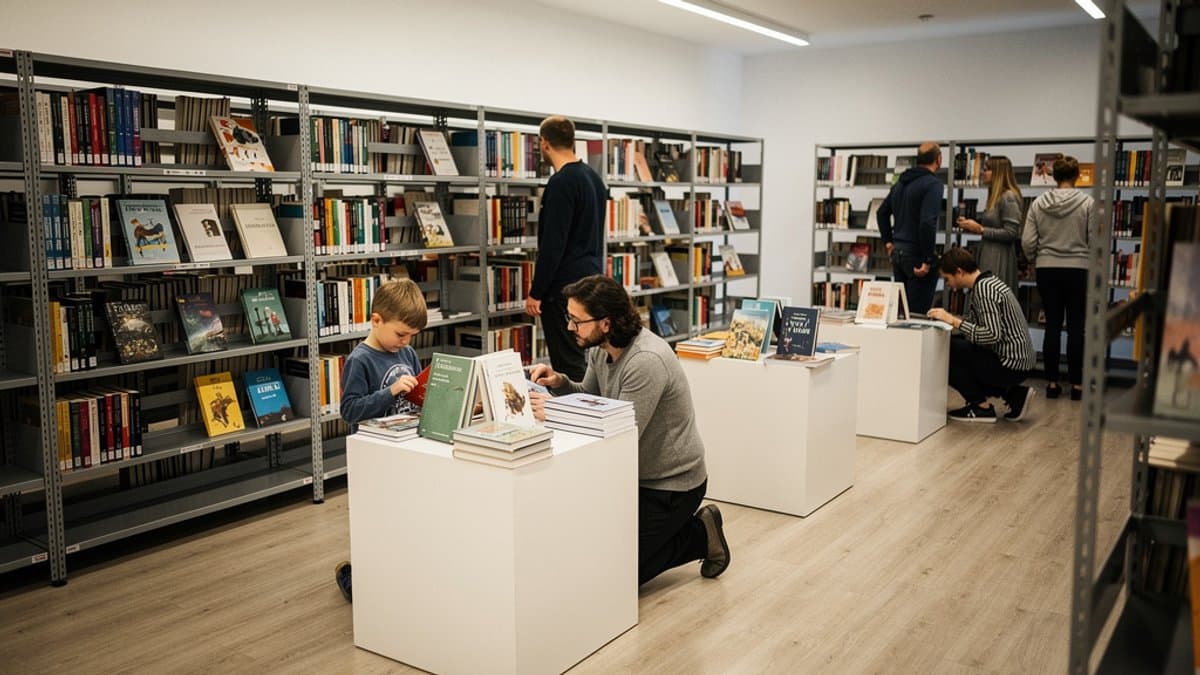KI-generiertes Bild zu Bücherhalle Wilhelmsburg