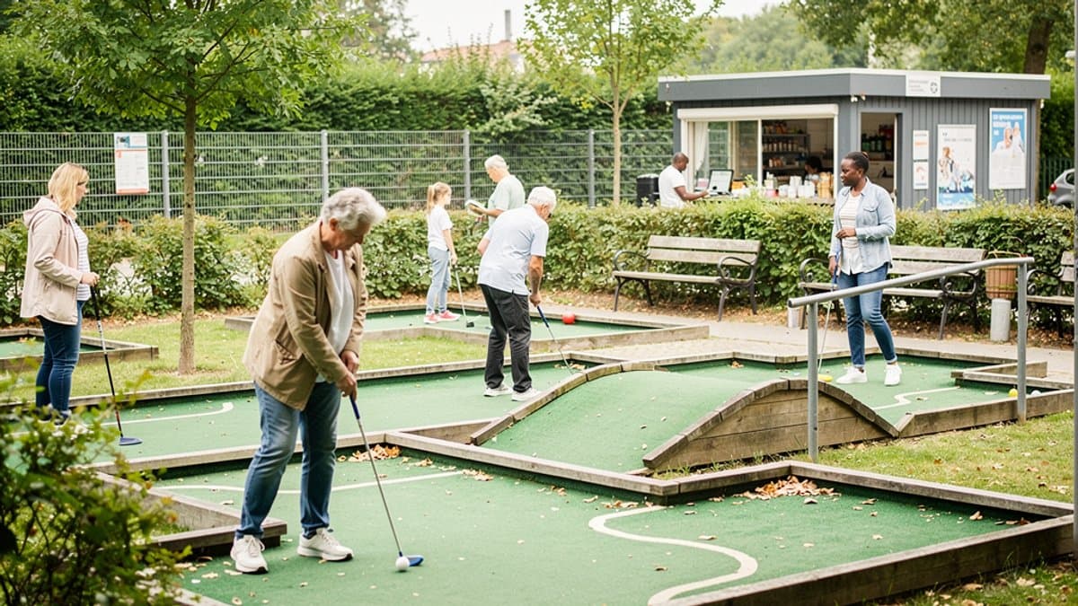 KI-generiertes Bild zu Minigolf-Anlage Öjendorf