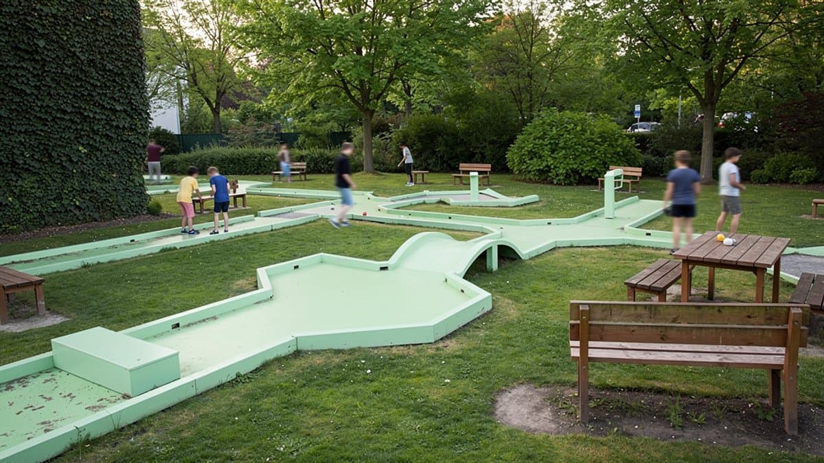 KI-generiertes Bild zu Minigolf SV Lurup