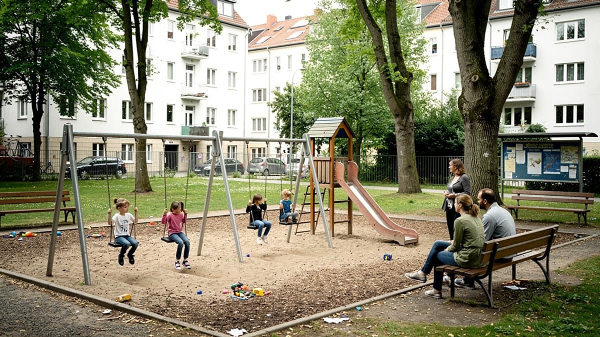 KI-generiertes Bild zu Piratenspielplatz Hainbuchenallee