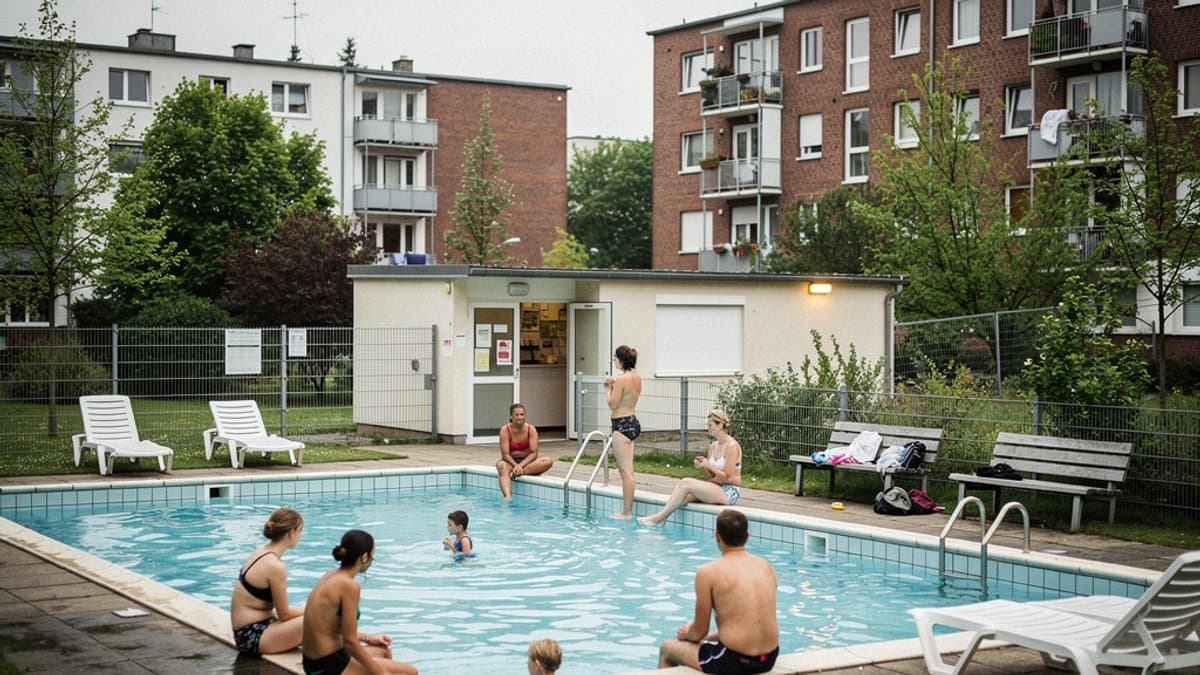 KI-generiertes Bild zu Sommerbad Volksdorf