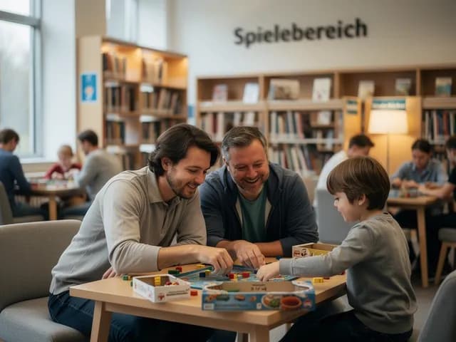 Brettspielzimmer in der Bücherhalle Osdorfer Born