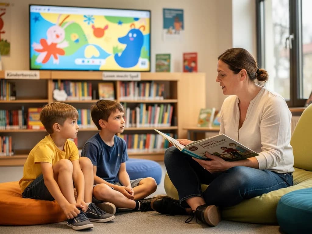 Bilderbuchkino in der Bücherhalle Neugraben