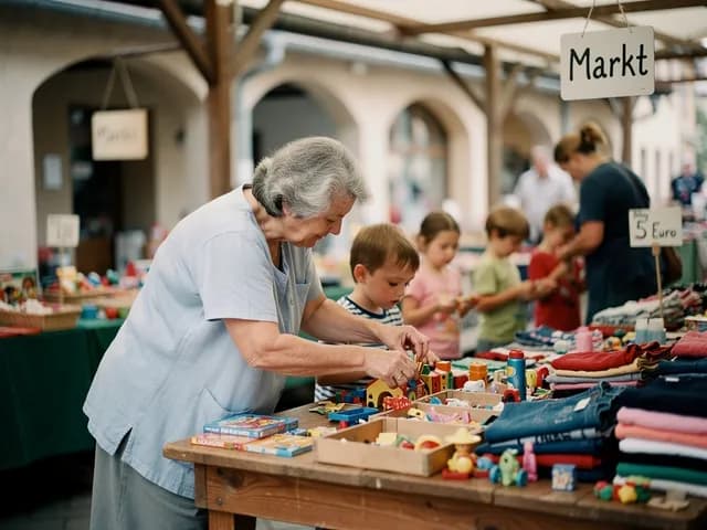 Kinderflohmarkt auf dem Tibarg