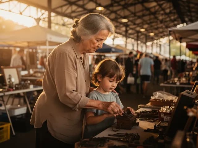 Flohmarkt auf dem famila Parkplatz in Reinbek