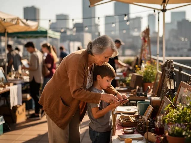 Rooftop Flohmarkt über den Dächern der Osterstraße
