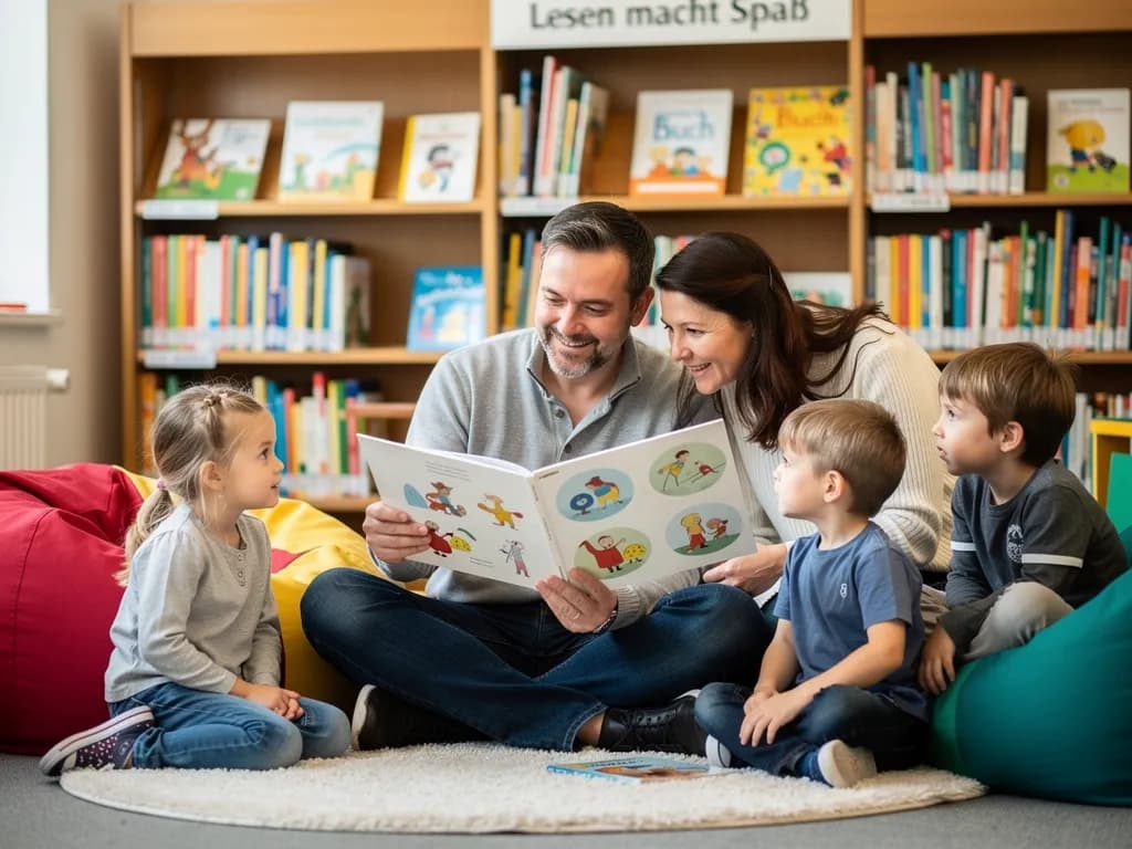 Vorlesen für Kinder in der Bücherhalle Dehnhaide