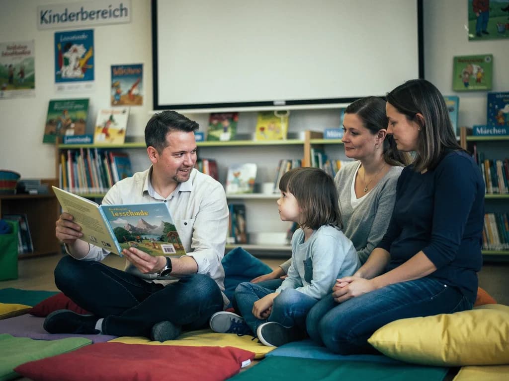 Vorlesen für Kinder in der Bücherhalle Kirchdorf