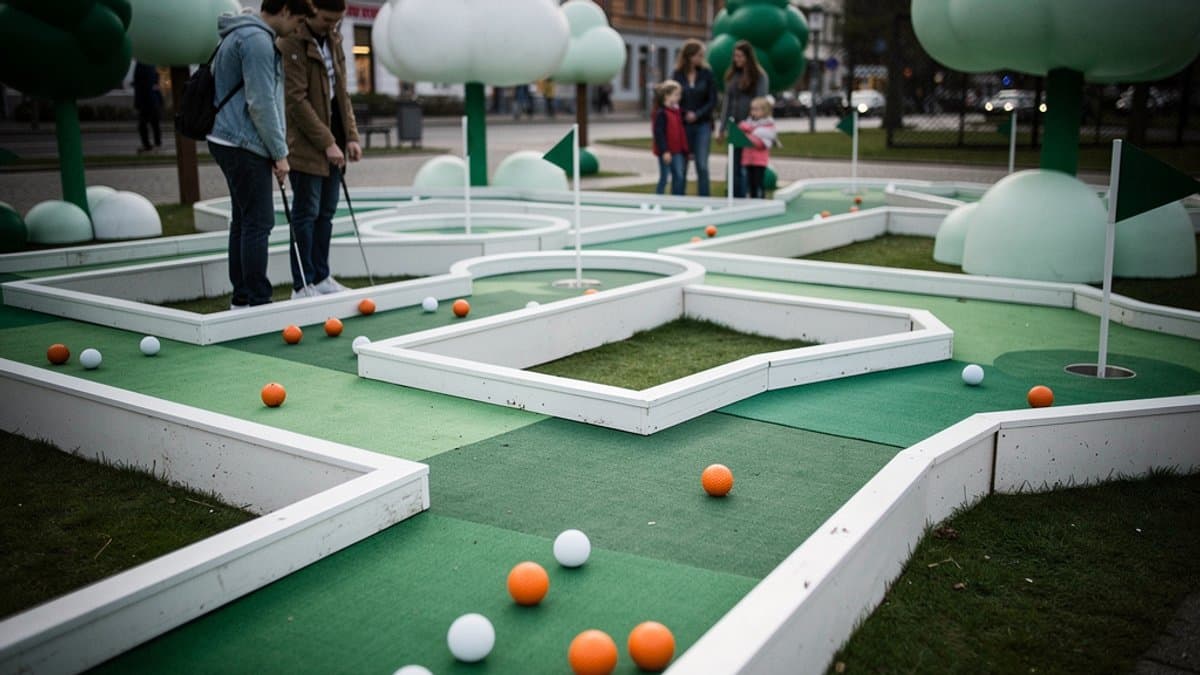 KI-generiertes Bild zu Minigolf Planten un Blomen