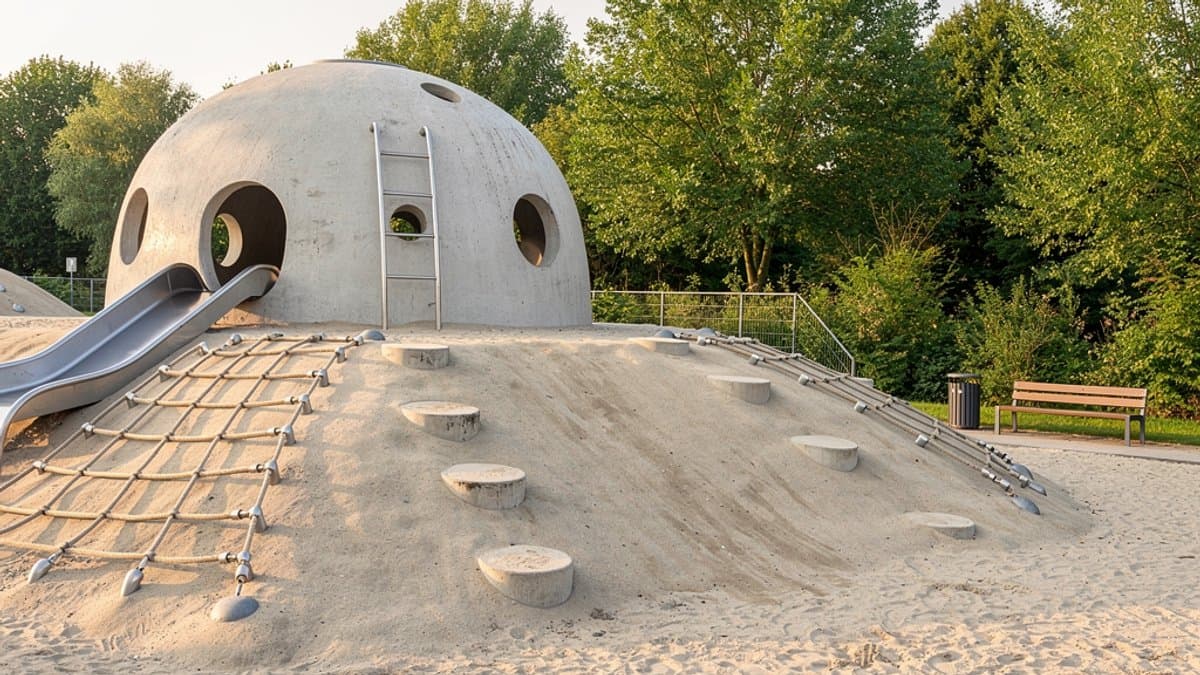 KI-generiertes Bild zu Spielplatz Wüstenwellen