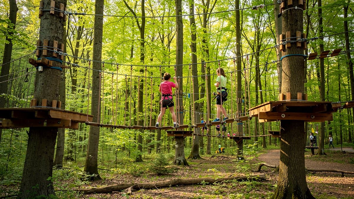 KI-generiertes Bild zu Kletterwald Lüneburg-Scharnebeck