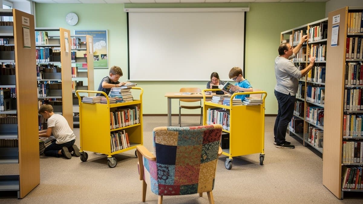 KI-generiertes Bild zu Bücherhalle Schnelsen