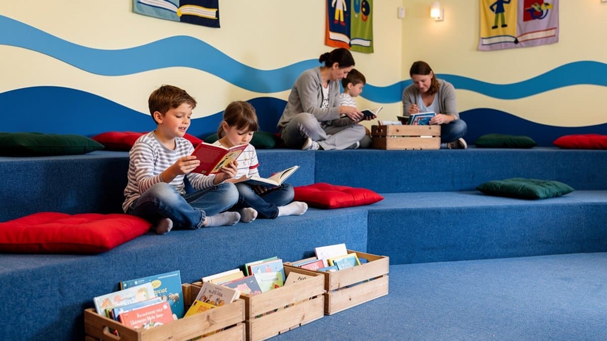 KI-generiertes Bild zu Bücherhalle Neugraben