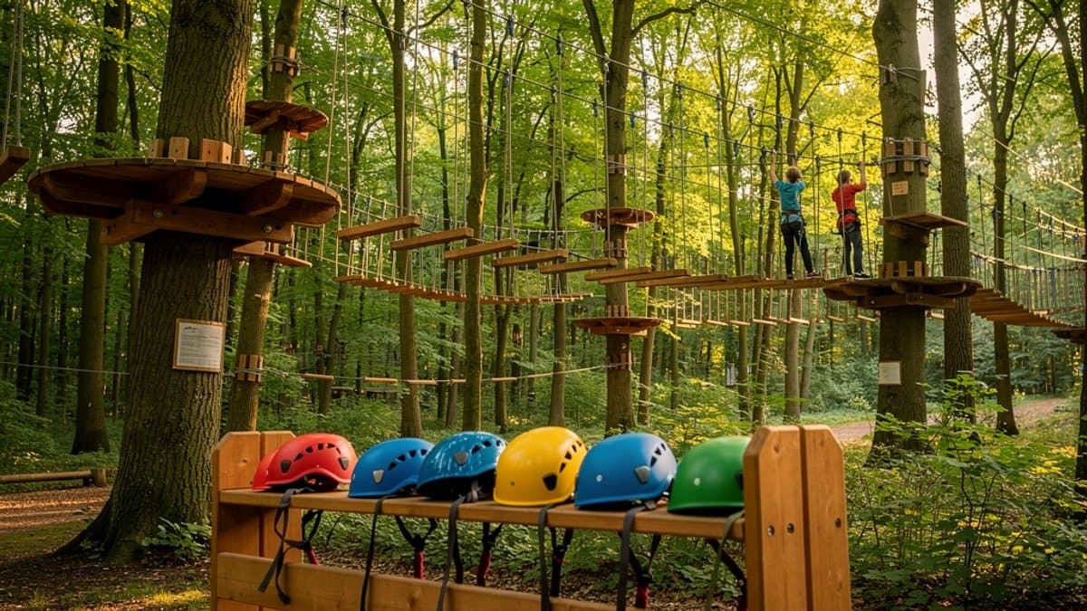KI-generiertes Bild zu Hochseilgarten Hasloh