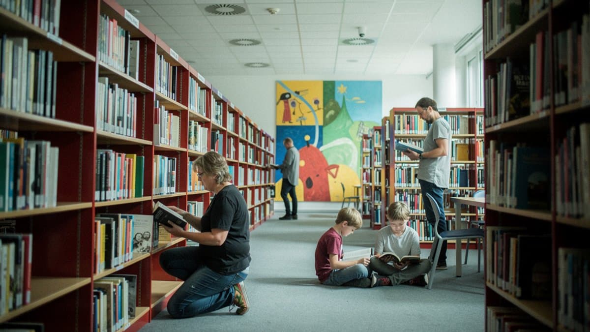 KI-generiertes Bild zu Bücherhalle Altona