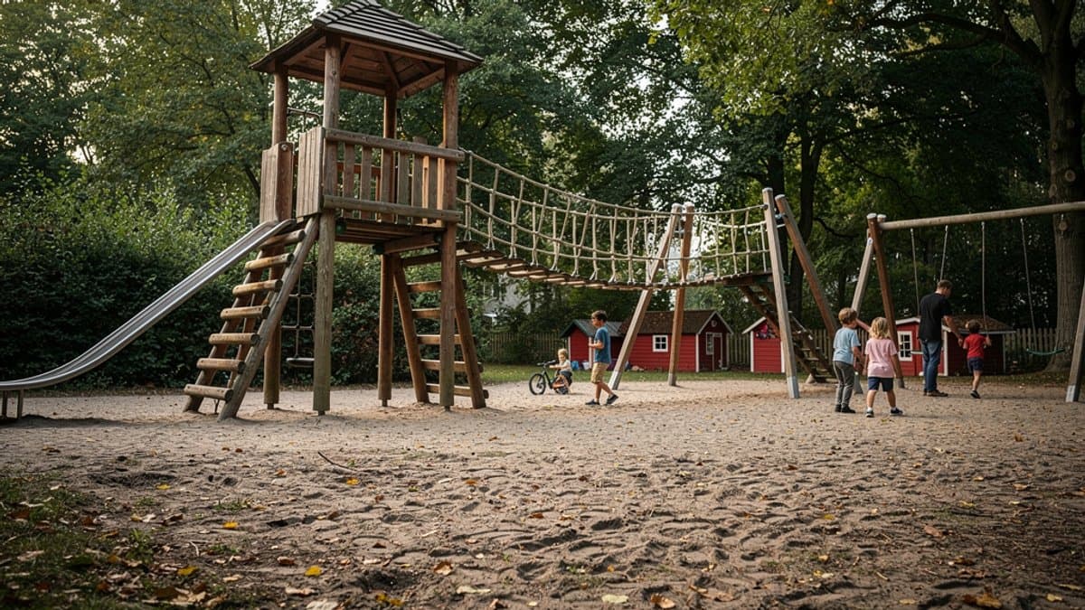 KI-generiertes Bild zu Spielplatz Lindenpark