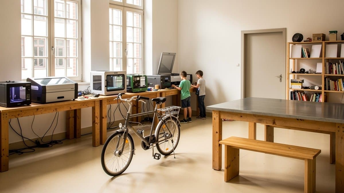 KI-generiertes Bild zu Fab Lab Fabulous St. Pauli