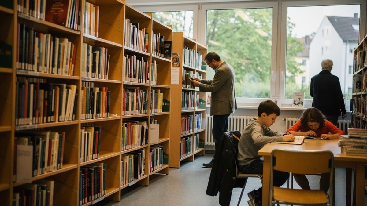 KI-generiertes Bild zu Bücherhalle Horn