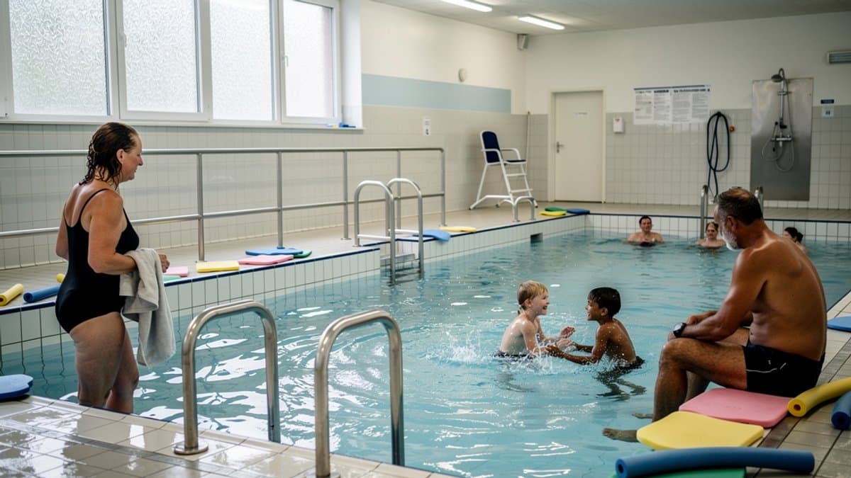 KI-generiertes Bild zu Schwimmbad Bramfeld