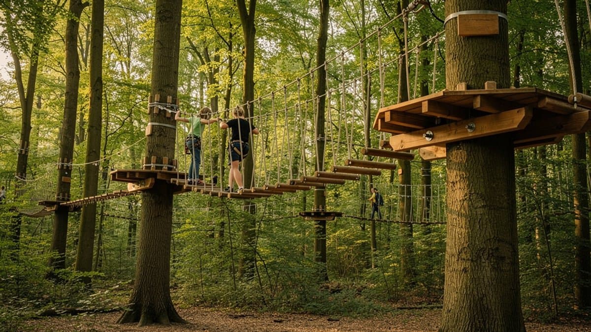KI-generiertes Bild zu Hochseilgarten Lütjensee