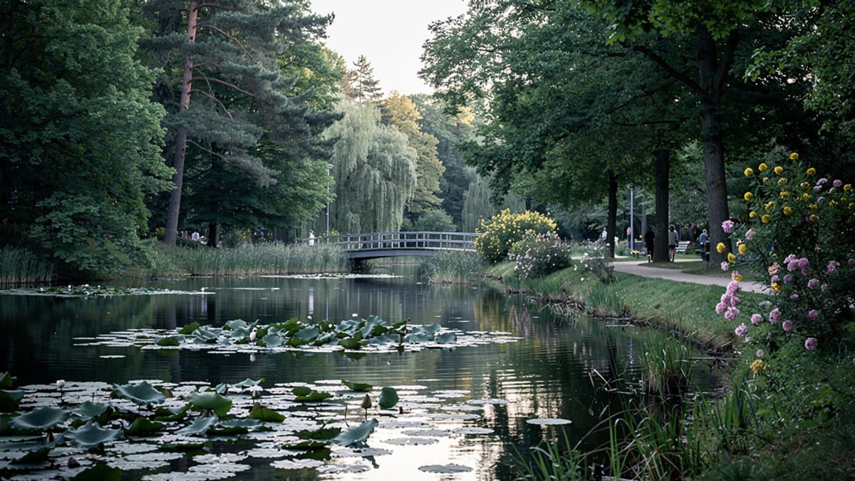 KI-generiertes Bild zu Ohlsdorfer Parkfriedhof