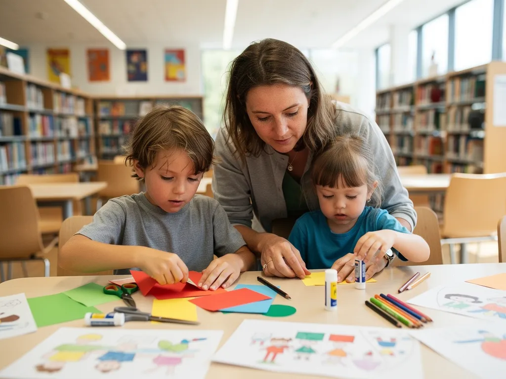 Mehrsprachiges Basteln in der Bücherhalle